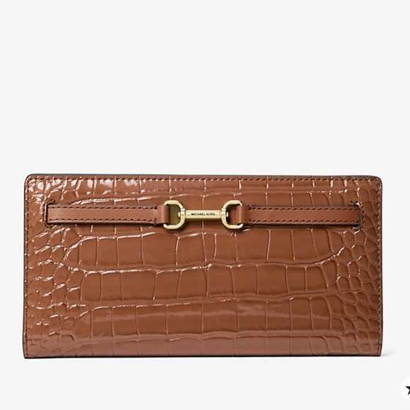 Michael Kors Handbags - MICHAEL KORS Carson Large Crocodile Embossed Bifold Snap Wallet
Luggage
NWT